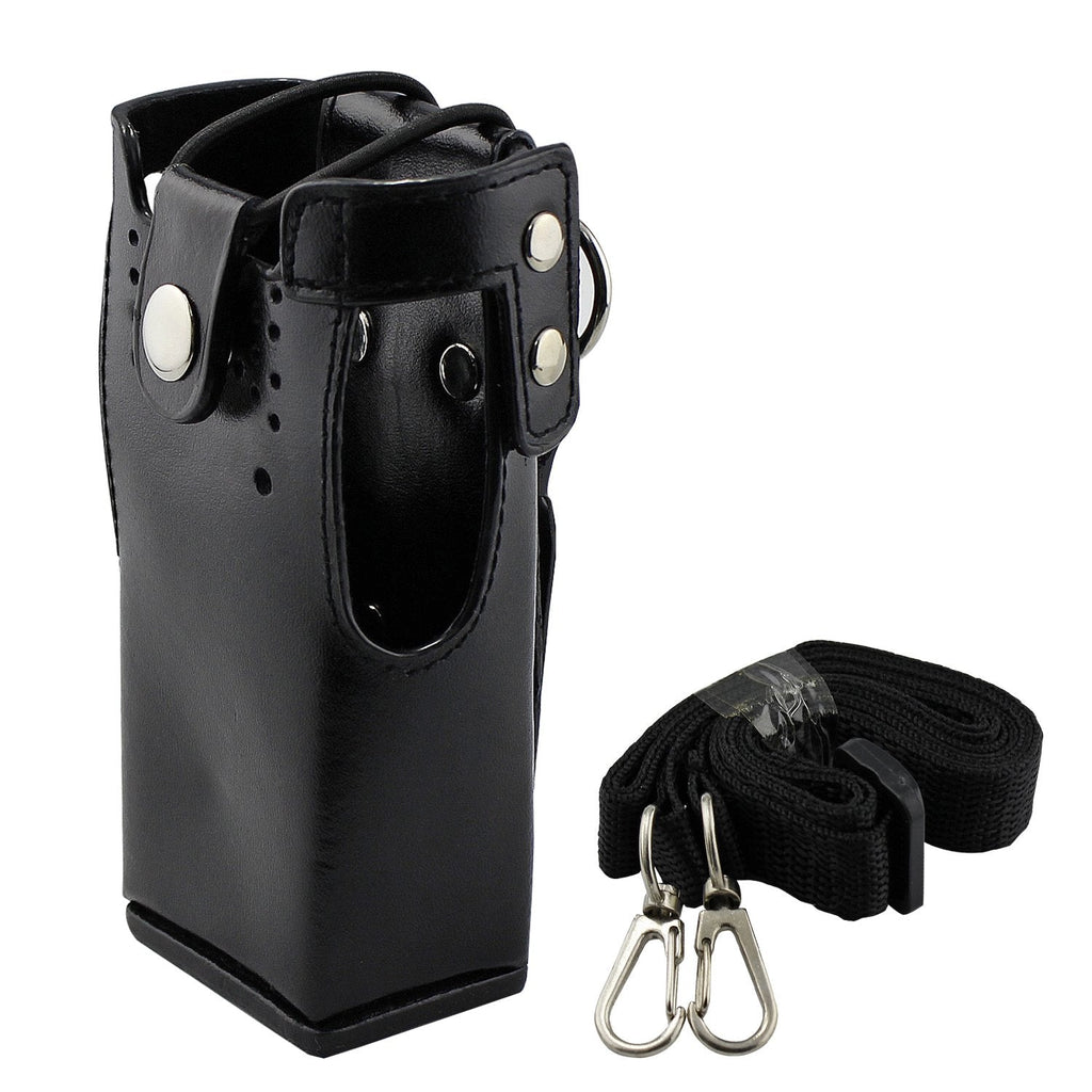 [Australia - AusPower] - abcGoodefg Hard Leather Case Carrying Holder Holster for Motorola Two Way Radio HT750 HT1250 HT1550 GP320 GP340 GP360 