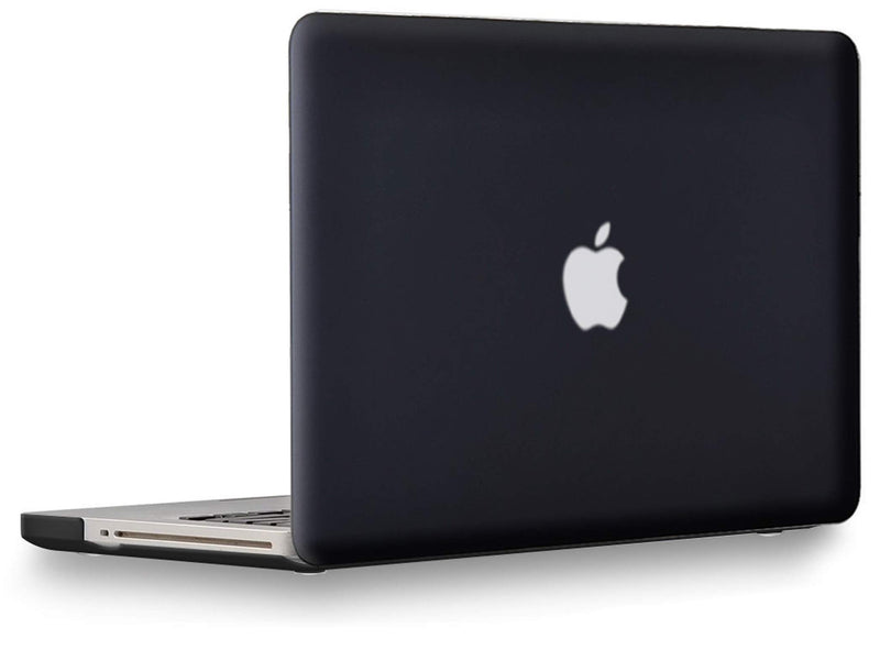 [Australia - AusPower] - UESWILL Smooth Soft-Touch Matte Hard Shell Case Cover Compatible with MacBook Pro 15 inch with CD-ROM (Non-Retina) (Model A1286) + Microfibre Cleaning Cloth, Black MacBook Pro 15" (CD-ROM Drive) 