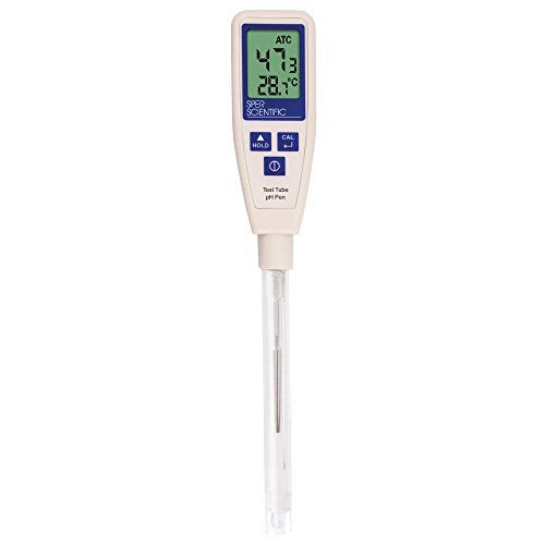 [Australia - AusPower] - Sper Scientific 850063 LCD Test Tube ATC pH Pen, ±0.1 Measuring Accuracy 