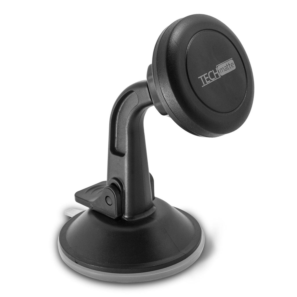 [Australia - AusPower] - TechMatte Car Phone Mount Magnetic-Dashboard Mounted Car Phone Holder-Universal Smartphone Compatibility with Strong Magnetic Technology (Black) 