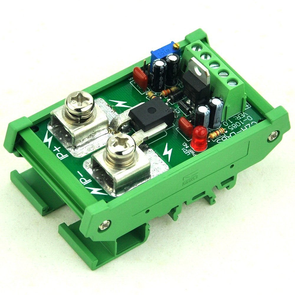[Australia - AusPower] - Electronics-Salon DIN Rail Mount AC/DC Current Sensor Module, Based on ACS758 (+/-150Amp) +/-150Amp 