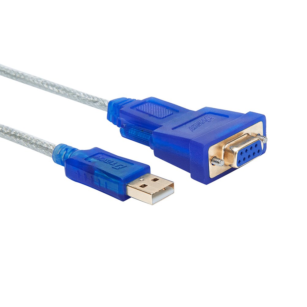 [Australia - AusPower] - DTECH 6 Feet USB to RS232 DB9 Female Serial Adapter Cable Windows 11 10 8 7 Mac Linux Serial to USB 2.0 (PL2303 Chip) 6ft RS233 cable 