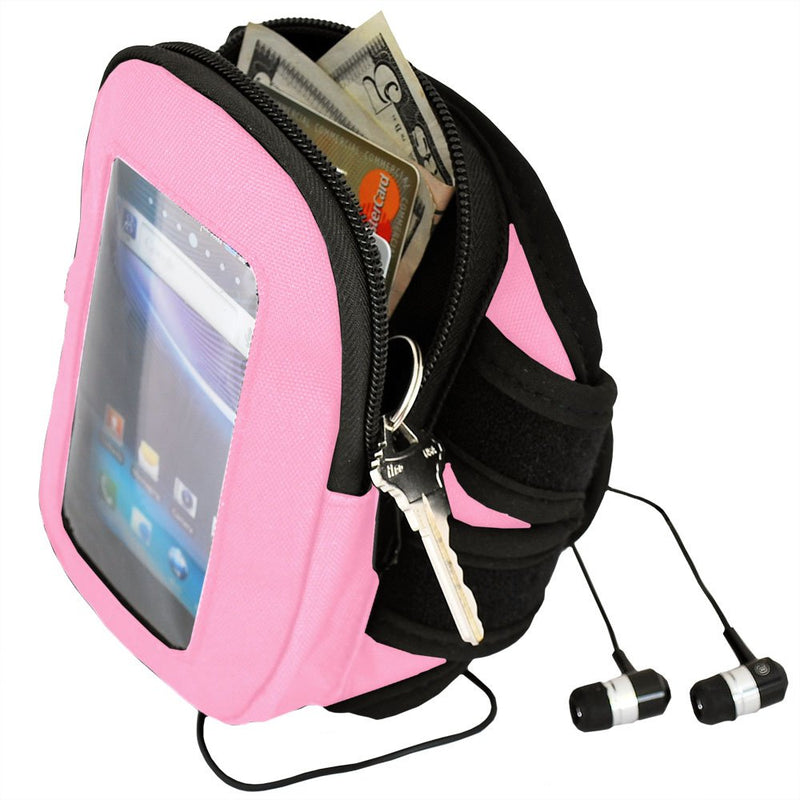[Australia - AusPower] - Champion Wireless Products Touchscreen Armband Case for Devices Upto 5.4 Inches - Retail Packaging - Pink Ink Standard Packaging 