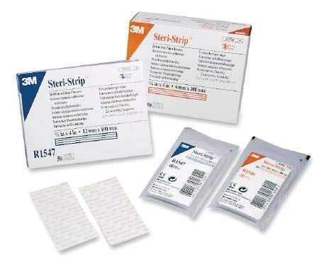 [Australia - AusPower] - 3M Health Care R1546 Steri-Strip Reinforced Adhesive Skin Closures, 1/4" x 4", White (Pack of 50) 