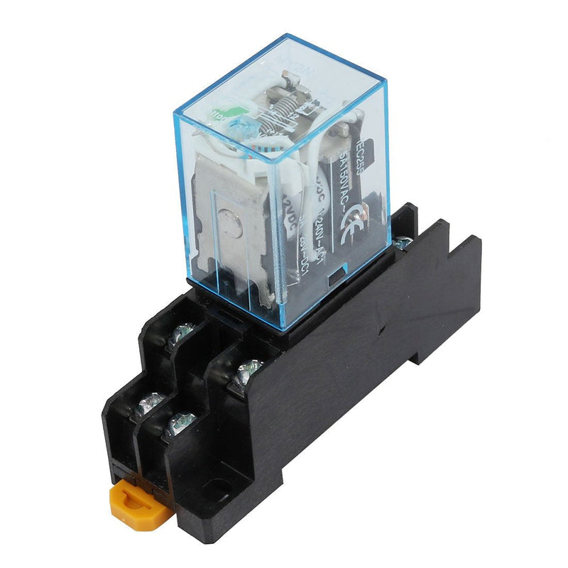 [Australia - AusPower] - uxcell IEC255 DC 12V Coil 8Pin DPDT Electromagnetic Power Relay w Socket Base Original Version 