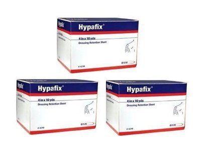 [Australia - AusPower] - Hypafix Dressing Retention Tape - 4" x 10 Yards - 3 Boxes 
