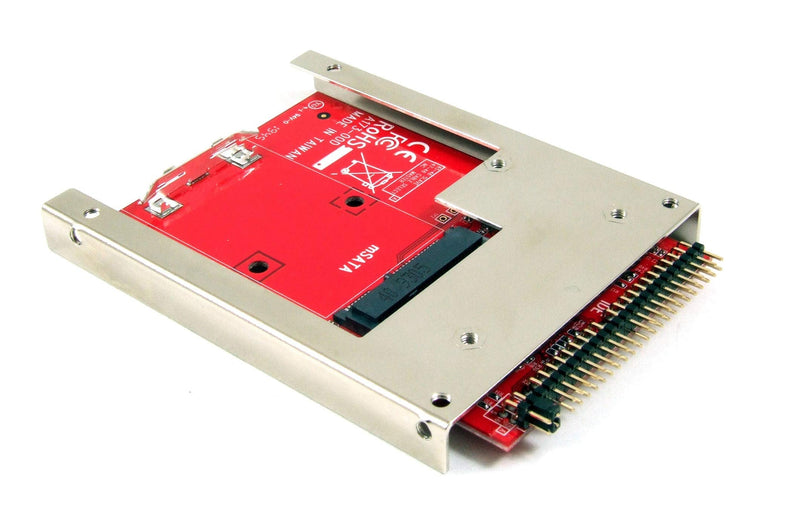 [Australia - AusPower] - Ableconn IIDE-MSAT mSATA SSD to 2.5-Inch IDE Adapter Converter with Aluminum Frame Bracket - Latch and Retain mSATA SSD as 9.5mm 2.5" IDE SSD Drive IDE (2.5" Drive) mSATA SSD to IDE 