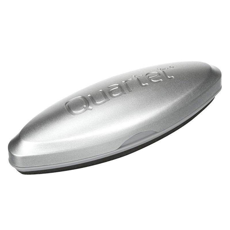 [Australia - AusPower] - Quartet Glass Whiteboard Eraser, Premium, Magnetic, 3-In-1, 6-1/2"x1-3/8", Silver (SFEB3) 