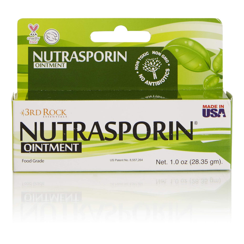 [Australia - AusPower] - 3rd Rock Essentials Nutrasporin Silver Ointment, Toxic-Free, Petroleum-Free, Non-Antibiotic, First Aid, Food Grade Ointment, 1.0oz, Pack of 1 