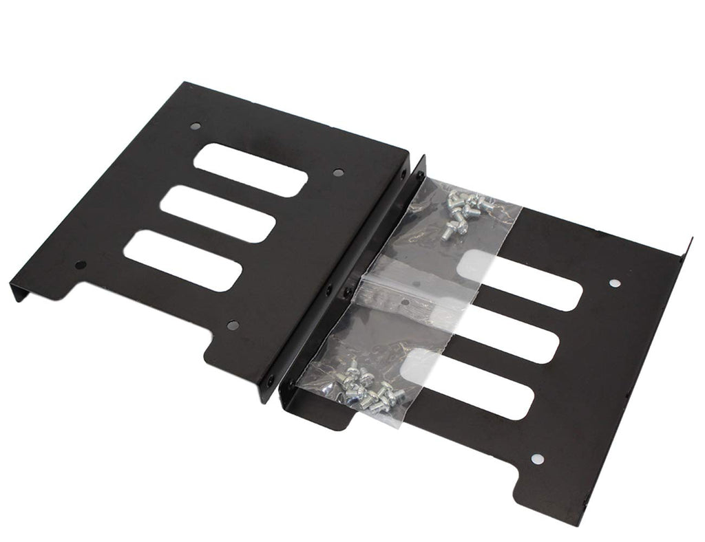[Australia - AusPower] - 2.5 to 3.5 Hard Drive Adapter, SNANSHI SSD Mounting Bracket SSD HDD Metal Mounting Bracket 2.5 to 3.5 Adapter for PC SSD (Pack of 2) 