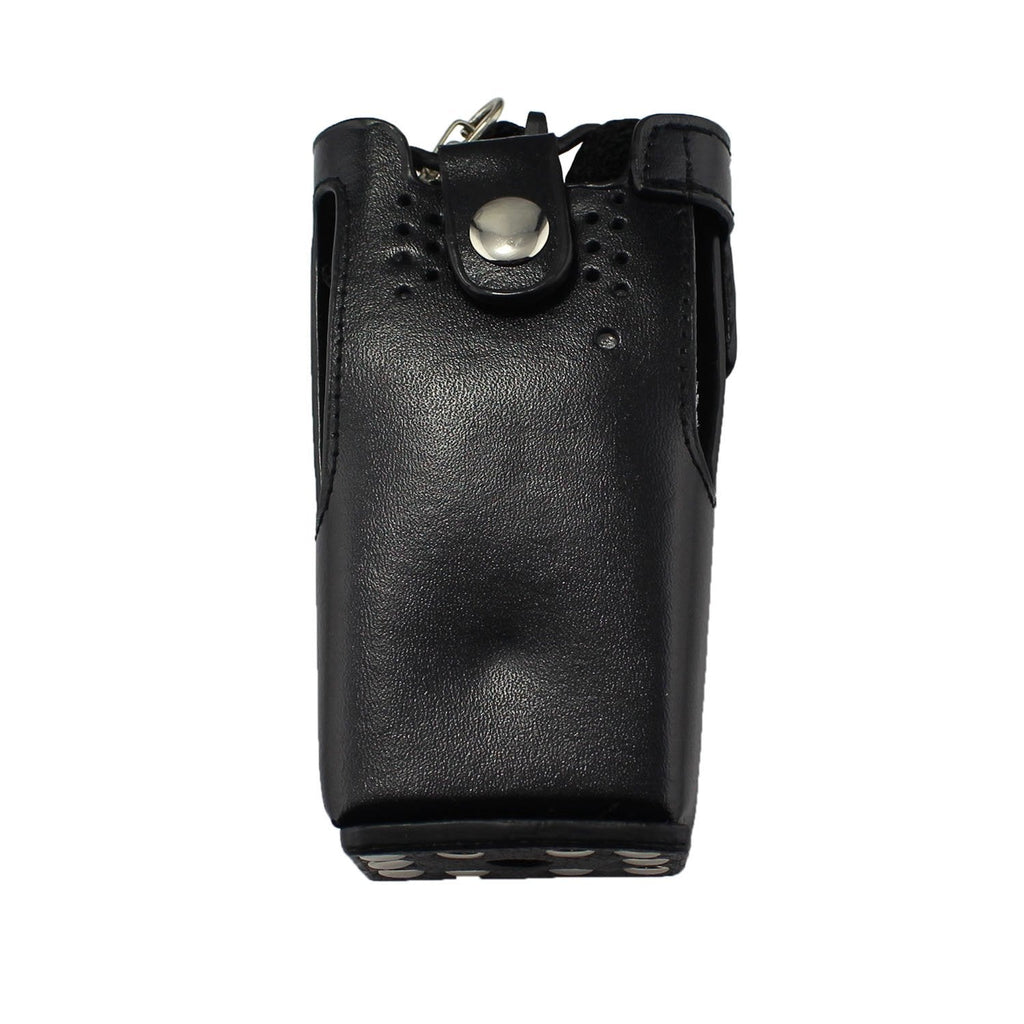[Australia - AusPower] - Radio Case Two Way Radio Holder Leather Carrying Case Holder Holster for Motorola Walkie Talkie 2-Way Radio HT750 HT1250 HT1550 GP320 GP328 GP338 GP340 GP360 CB Ham Radio 