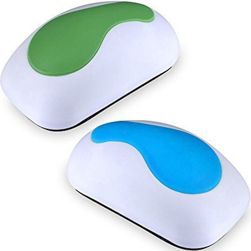 [Australia - AusPower] - Mudder Magnetic Whiteboard Eraser for Dry Erase Pens and Markers, 2 Pieces (Light Blue, Green) 