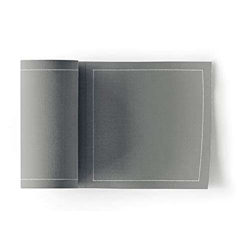 [Australia - AusPower] - MY DRAP Cocktail Napkin, Washable And Reusable Cloth Napkins 4.5x4.5 IN (100 Napkins, Grey) 