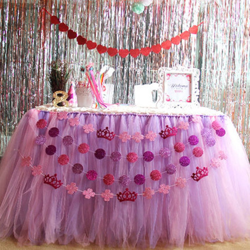 [Australia - AusPower] - OLizee® Romantic Wedding Party Birthday Supply Dessert Station Gauze Decoration(Style 11) 