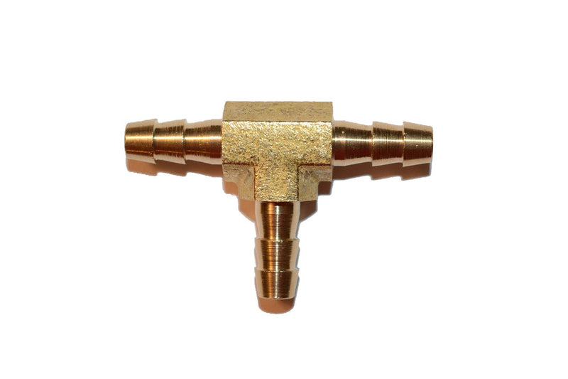 [Australia - AusPower] - Brass Hose Barb Tee 1/4 inch One Single 