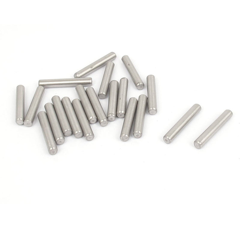 [Australia - AusPower] - Uxcell a15091700ux0099 304 Stainless Steel Dowel Pins Fastener Elements 4mmx25mm Stainless Steel (Pack of 20) 