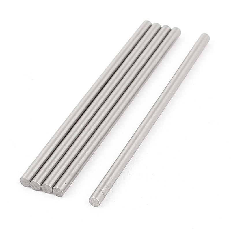 [Australia - AusPower] - uxcell 5 Pcs 4mmx100mm Metal Solid Round Rod Bar for DIY RC Model 