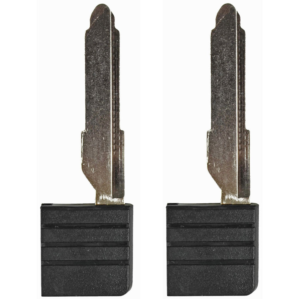 [Australia - AusPower] - qualitykeylessplus Two Smart Key Card Replacement Blade Inserts for Mazda No Transponder Chip Uncut 