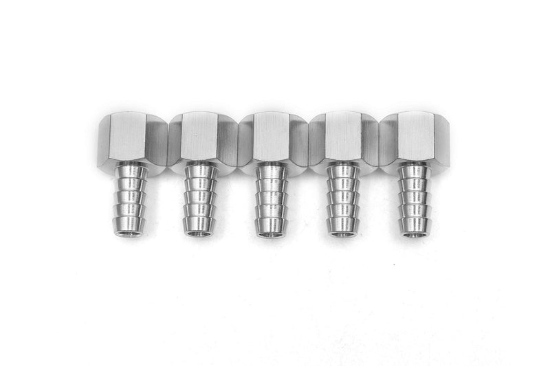 [Australia - AusPower] - LTWFITTING Bar Production Stainless Steel 316 Barb Fitting Coupler 3/8" Hose ID x 3/8" Female NPT Air Fuel Water (Pack of 5) 