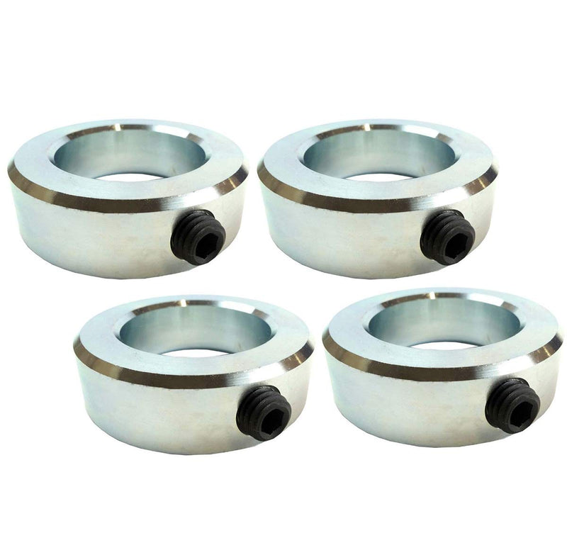 [Australia - AusPower] - Jeremywell 1" Bore Solid Steel Zinc Plated Shaft Collars Set Screw Style (4 PCS) 