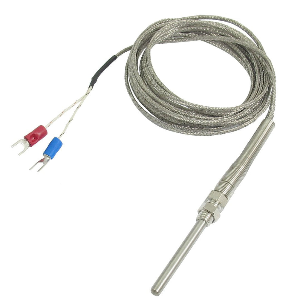 [Australia - AusPower] - uxcell K Type 50x5mm 500C Probe Thermocouple Temperature Sensor Cable 9.8ft 3 Meters 