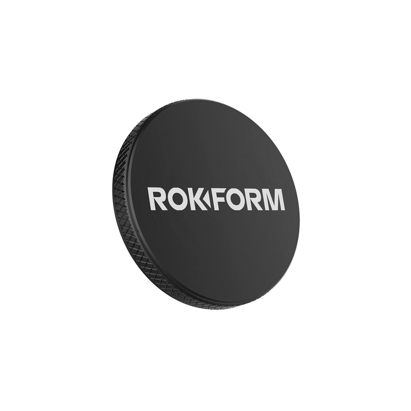 [Australia - AusPower] - Rokform - Low Pro Magnetic Phone Mount, 1-Inch Phone Magnet for Car, 3M VHB Adhesive Holder Mounts to almost any Flat Surface, Compatible with all Rokform Cases (Black) 