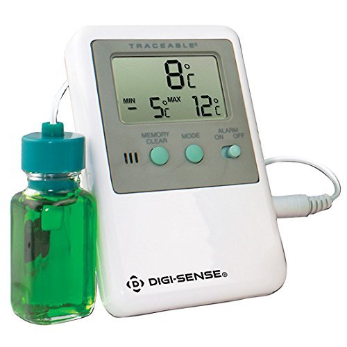 [Australia - AusPower] - Traceable Fridge and Freezer Digital Thermometer with Calibration,1 Bottle Probe 