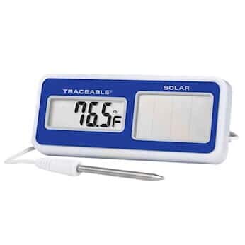 [Australia - AusPower] - Traceable Solar-Powered Digital Thermometer with Calibration; 1 External Probe 