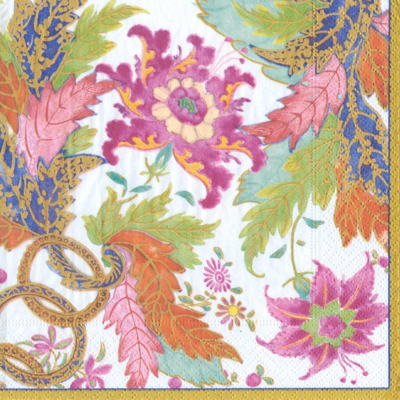 [Australia - AusPower] - Caspari Tobacco Leaf Paper Luncheon Napkins in Ivory - 20 Per Package 1 