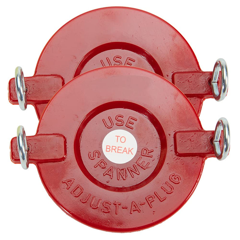 [Australia - AusPower] - 2 1/2" Plastic Breakable Fire Department Connection (FDC) Cap for Sprinkler and Standpipe Connections (2 Pack) 