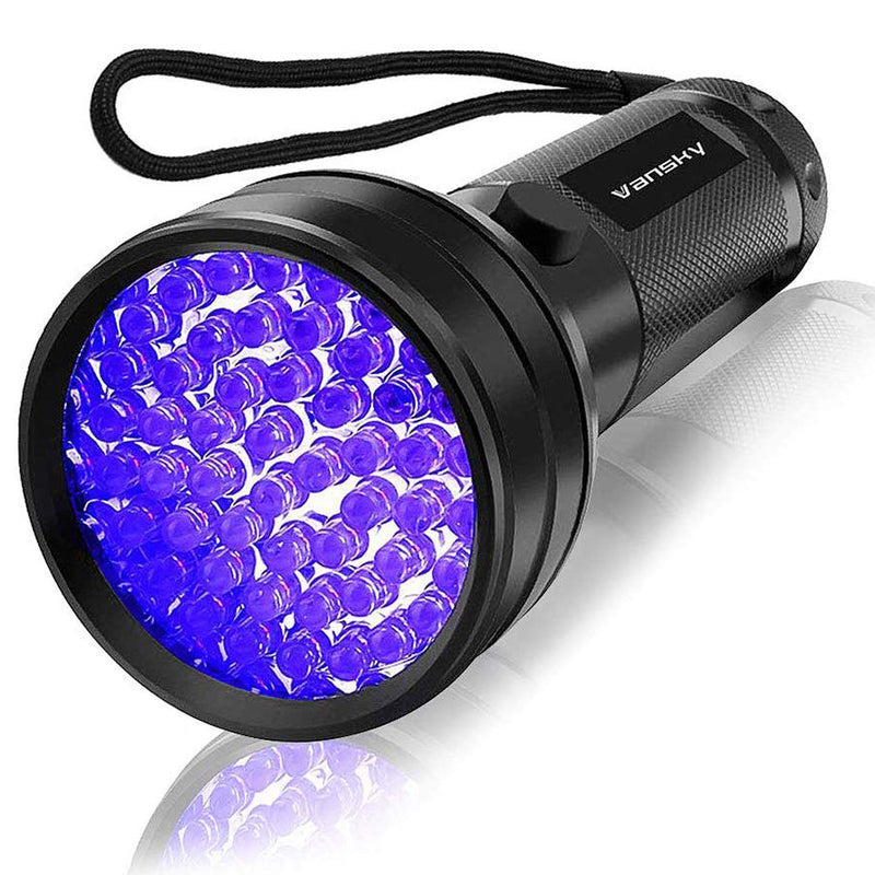 [Australia - AusPower] - UV Flashlight Black Light , Vansky 51 LED Blacklight Pet Urine Detector for Dog/Cat Urine,Dry Stains,Bed Bug, Matching with Pet Odor Eliminator 