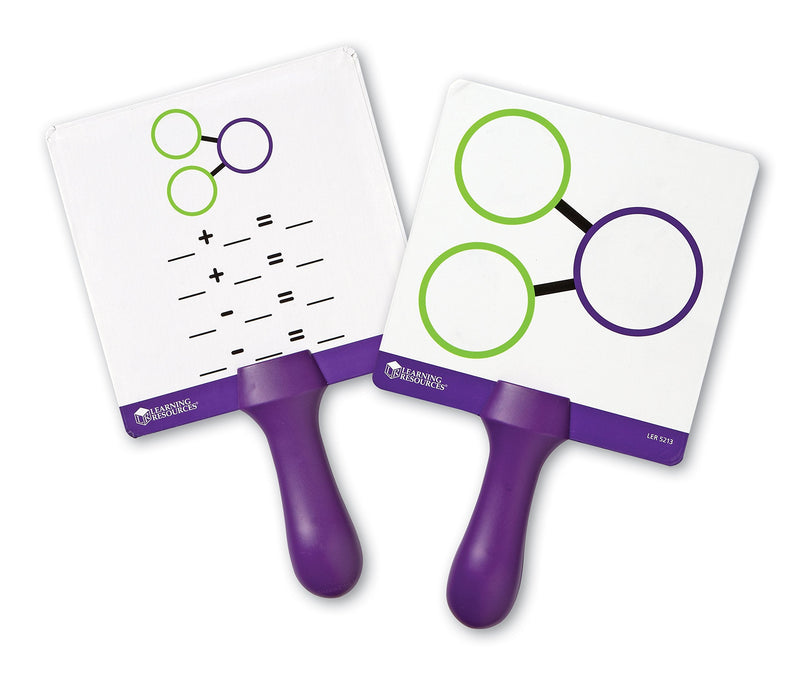 [Australia - AusPower] - Learning Resources Double-sided Number Bonds Write-and-Wipe Answer Boards, Classroom Accessories, Set of 5, Ages 5+ 