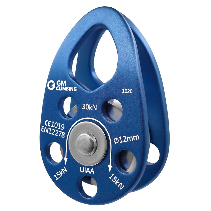 [Australia - AusPower] - GM CLIMBING UIAA Certified 30kN Swing Cheek Micro Pulley Ball Bearing CE General Purpose One unit 