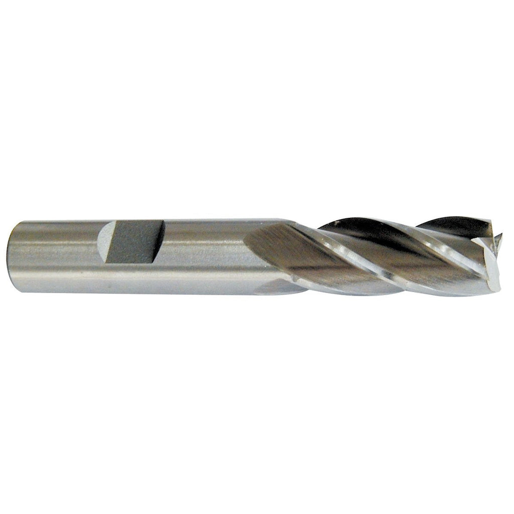 [Australia - AusPower] - HHIP 5802-1002 1" x 1" 4 Flute High Speed Steel Single End Center Cut End Mill 1" Dia x 1" Shank HSS 