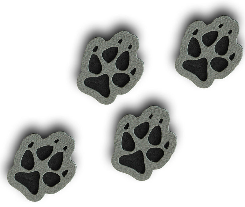 [Australia - AusPower] - Toejamr Stomp Pads - 4 Puppy Paws - Gray 