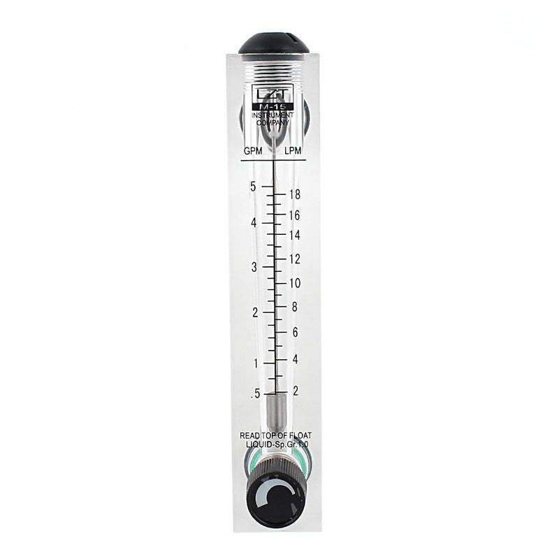 [Australia - AusPower] - uxcell a15112000ux0004 Adjustable Knob 0.5-5GPM 2-18LPM Water Flow Meter Panel Type Flowmeter 