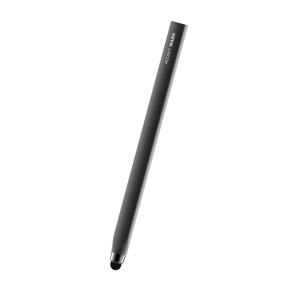 [Australia - AusPower] - Adonit Mark (Black) Aluminum Stylus Pens for Capacitive Touch Screen Tablets/Cell Phones (iPad, iPad Air, iPad Mini, iPhone, Kindle and All Android Devices) Black 