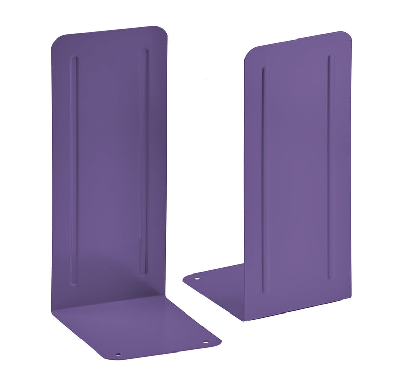[Australia - AusPower] - Acrimet Jumbo Premium Metal Bookends 9" (Heavy Duty) (Purple Color) (1 Pair) 