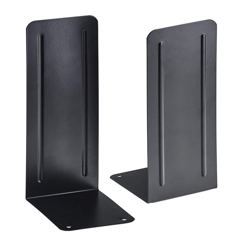 [Australia - AusPower] - Acrimet Jumbo Premium Metal Bookends 9" (Heavy Duty) (Black Color) (1 Pair) 