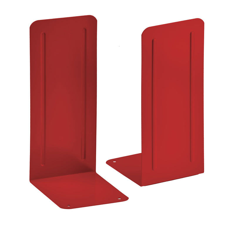 [Australia - AusPower] - Acrimet Jumbo Premium Metal Bookends 9" (Heavy Duty) (Red Color) (1 Pair) 