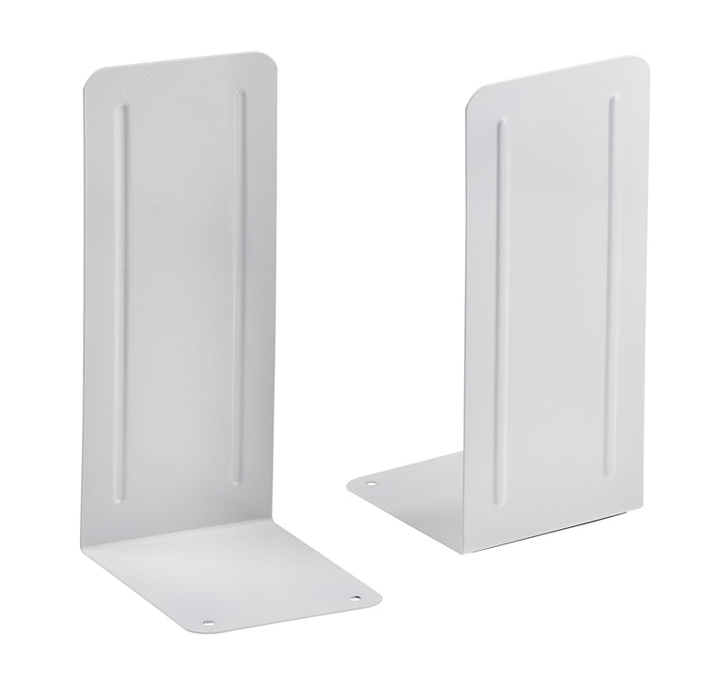 [Australia - AusPower] - Acrimet Jumbo Premium Metal Bookends 9" (Heavy Duty) (White Color) (1 Pair) 