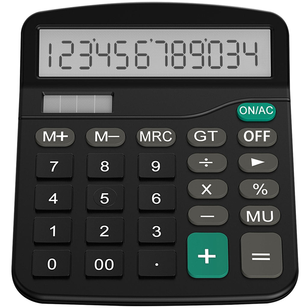 [Australia - AusPower] - Helect Calculator, Standard Function Desktop Calculator, Black 