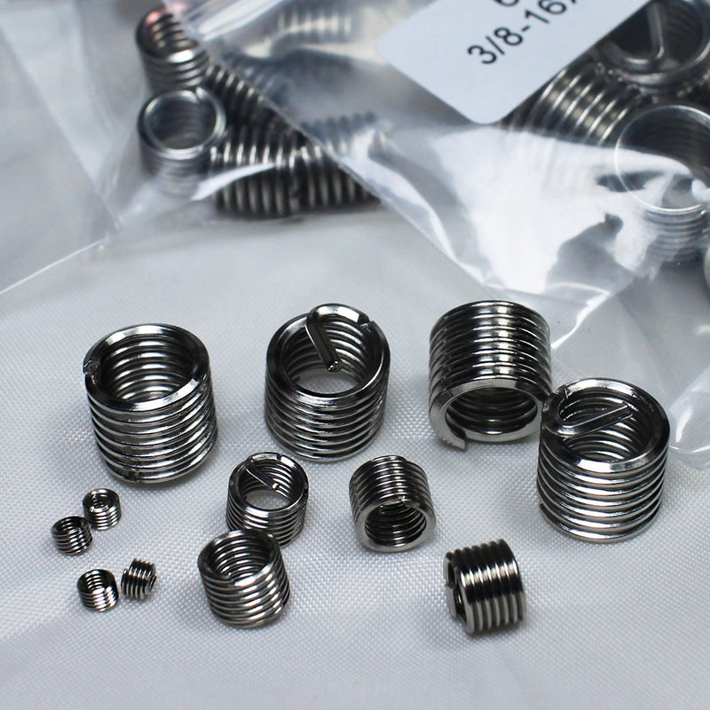 [Australia - AusPower] - 60pcs Unified USA 304 Stainless steel Helical Wire Threaded Insert Assortment Kit 