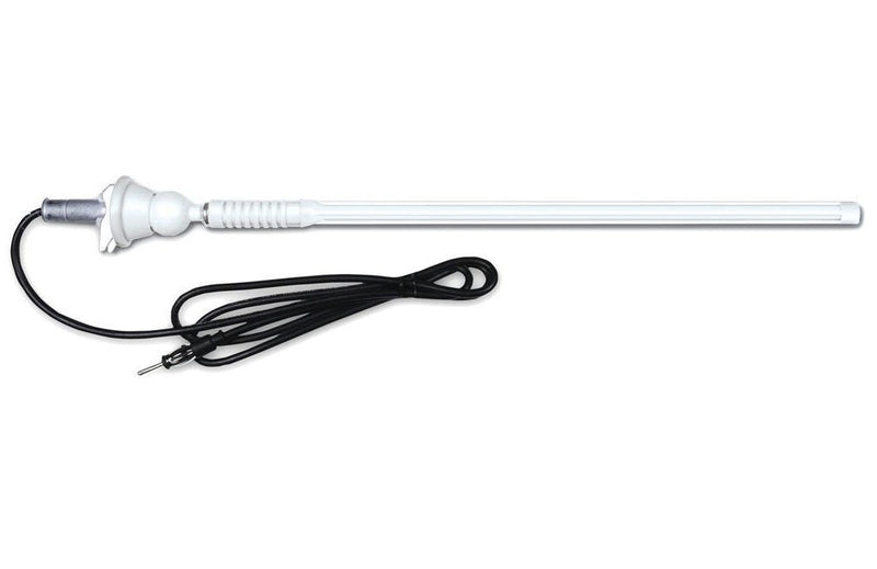 [Australia - AusPower] - Enrock 20W White Flexible Rubber Mast Long Range Marine Boat Yacht AM/FM Radio Antenna 