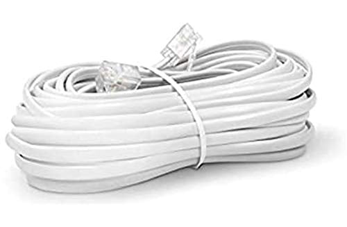 [Australia - AusPower] - iMBAPrice 25 Feet RJ11 Telephone Extension Cord Phone Cable Line Wire - White 1 25 Ft. Extension Cord (White) 