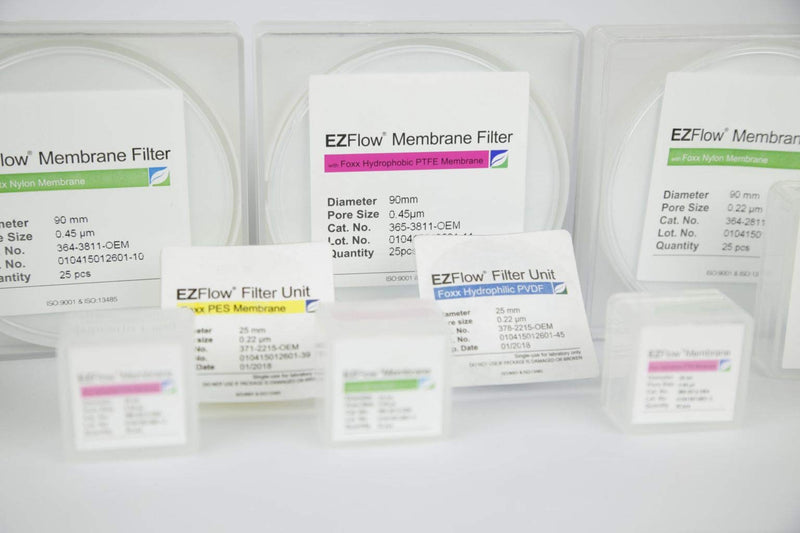[Australia - AusPower] - Foxx Life Sciences 364-2811-OEM EZFlow Membrane Disc Filter, Nylon, 90 mm Diameter.2 µm Pore Size (Pack of 25) 1 