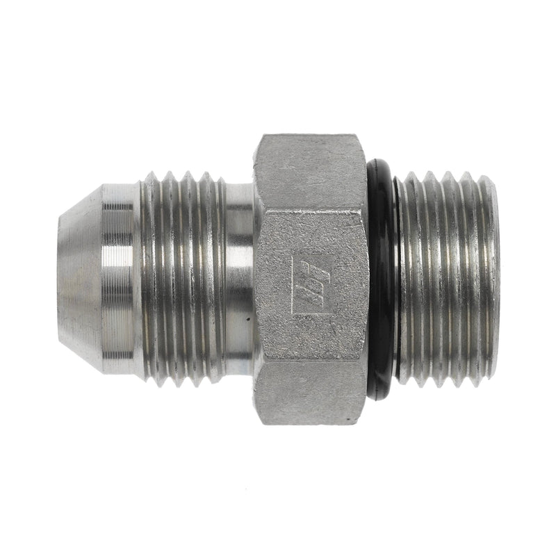 [Australia - AusPower] - Brennan Industries 6400-08-08-O-B Brass Straight Tube Fitting, 3/4"-16 SAE x 3/4"-16 SAE ORB Thread, 1/2" Male JIC x 1/2" Male O-Ring Boss 