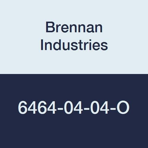 [Australia - AusPower] - Brennan Industries 6464-04-04-O Steel Straight Tube Fitting, 7/16"-20 SAE ORB x 7/16"-20 SAE ORB Thread, 1/4" Male O-Ring Boss x 1/4" Male O-Ring Boss 