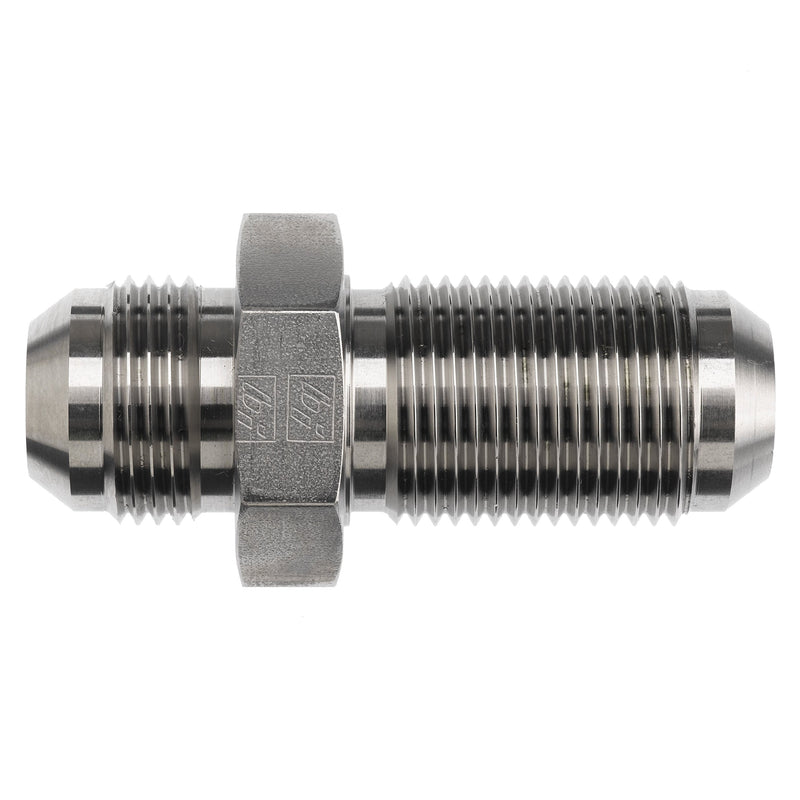 [Australia - AusPower] - Brennan Industries 2705-08-08 Steel Bulkhead Straight Tube Fitting, 1/2"-14 NPTF x 3/4"-16 SAE Thread, 1/2" Female NPTF x 1/2" Male JIC 