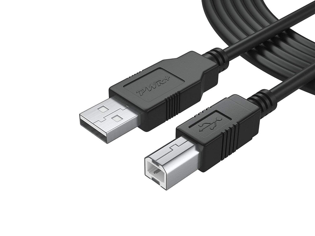 [Australia - AusPower] - 12Ft Extra Long USB-Printer-Cable 2.0 for HP OfficeJet Laserjet Envy; Canon Pixma; Epson Workforce, Stylus, Expression Home; Brother; Silhouette Cameo; Dell Scanner Fax Cord (3.6 m) 